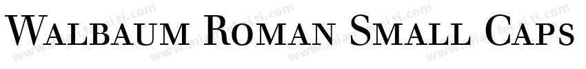Walbaum Roman Small Caps & Oldstyle Figures字体转换
